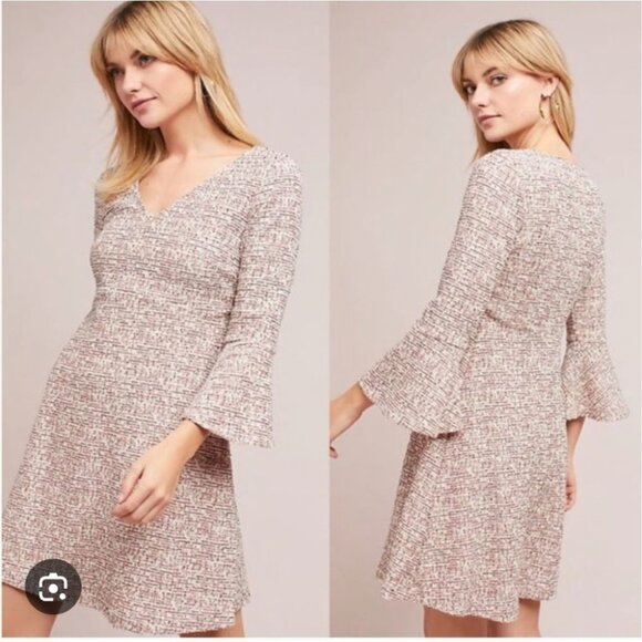 NWT ANTHRO | Maeve Susie Tweed Swing Dress Sz XL - Picture 1 of 7